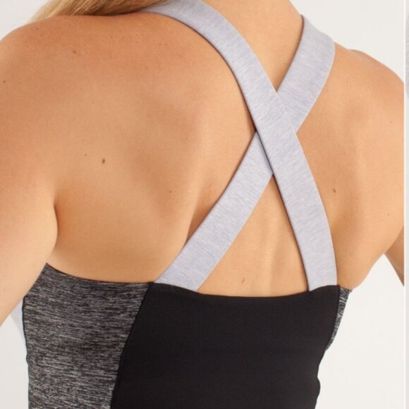 Vintage Lululemon athleisure heathered grey halter tank - Picture 2 of 11